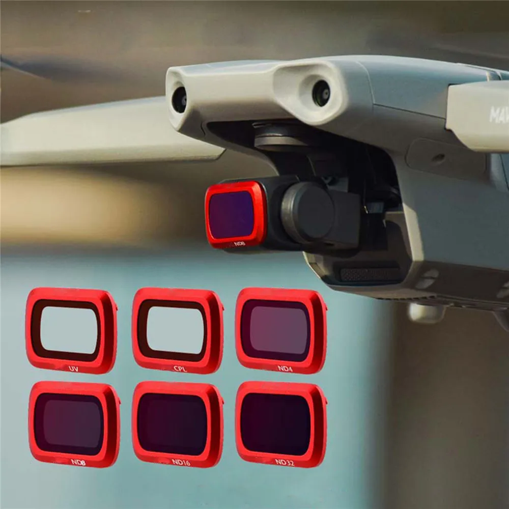 

Фильтр для объектива камеры HD UV CPL ND4 ND8 ND16 ND32 набор фильтров для DJI Mavic Air 2 Drone Защита объектива камеры аксессуары