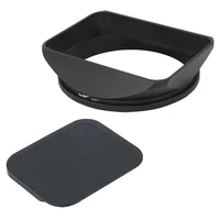 haoge 77mm square metal lens hood with cap for 77mm canon nikon leica zeiss nikkor fuji lens and 77mm filter thread lens