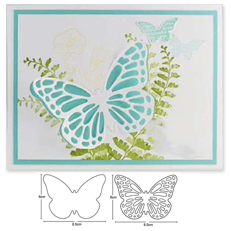 Металлические режущие штампы вырезанные бабочкой украшения скрапбукинг ремесло