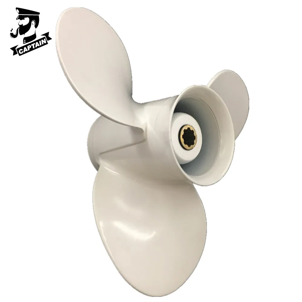 Подвесные двигатели Captain Propeller 9 1/4x11 подходят для Yamaha HP F9.9 15HP F15C F15 F20 алюминиевые 8