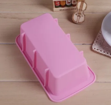 

Food grade silicone small non-stick rectangular cake baking mold bread silicone tin pot decoration tool