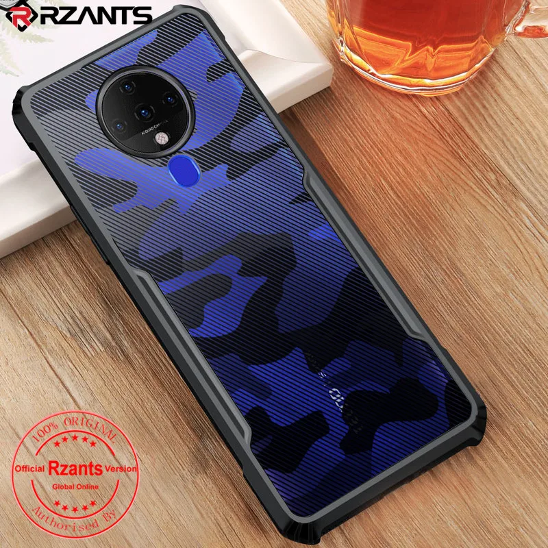 

Rzants For Tecno Spark 6 6 Go Case Hard [Camouflage Beetle] Shockproof Slim Crystal Clear Cover funda Casing