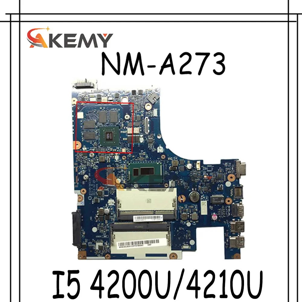 Akemy ACLUA/ACLUB NM-A273 для Lenovo Z50-70 G50-70M ноутбук материнская плата Процессор I5 4200U/4210U GT840M/GT820M DDR3 100% тесты работы