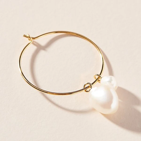 Boucles d oreille женские серьги для женщин эффектные большие серьги богемные boho висячие серьги из пресной воды с жемчугом - Окраска металла: single earring