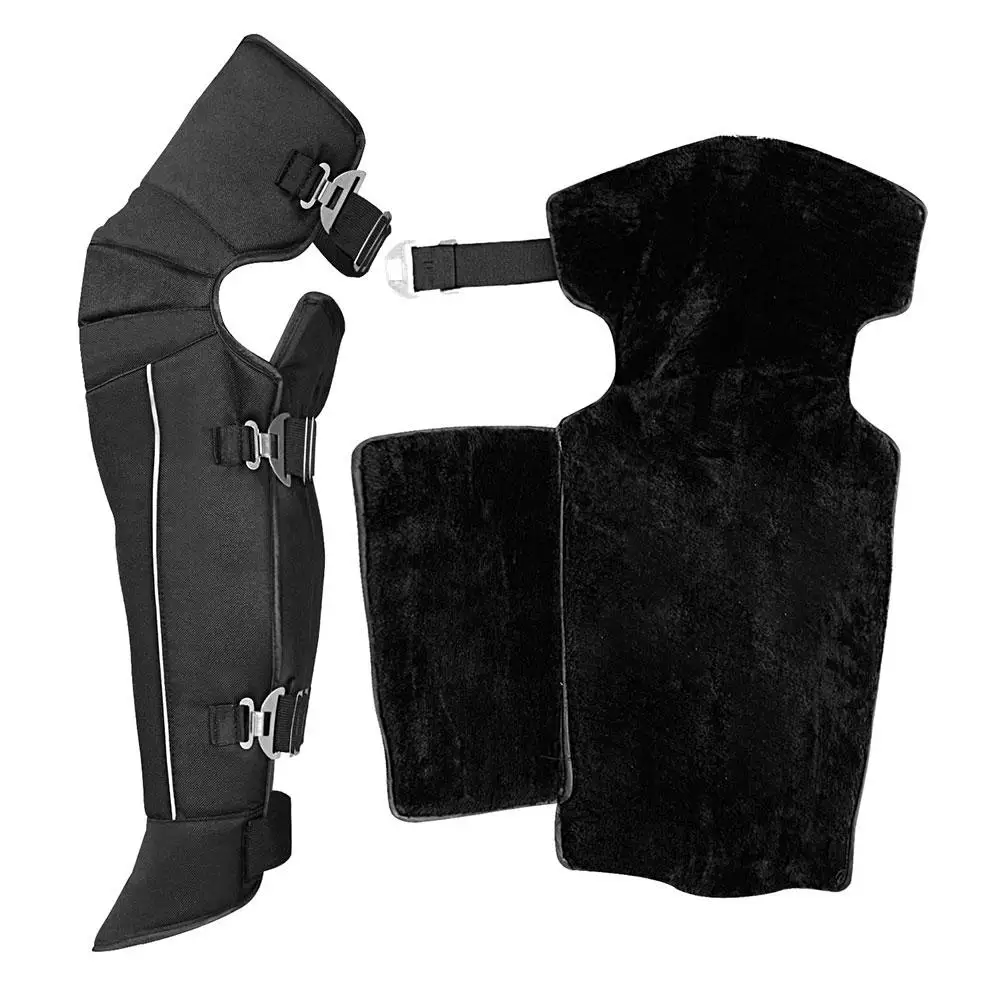 Зимние мотоциклетные теплые наколенники удлиненные ветрозащитные леггинсы