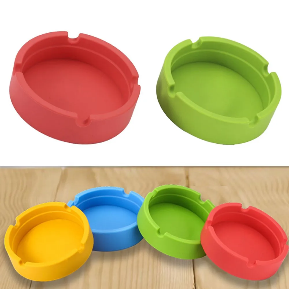 ПВХ Мини Мягкие пепельницы питьевой держатель для сигарет Пепельница открытый