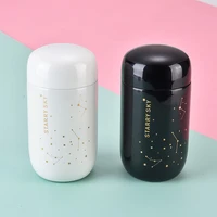 mini thermos 304 stainless steel coffee mug cute starry sky thermos bottle portable water bottle girls office sport cup 200ml