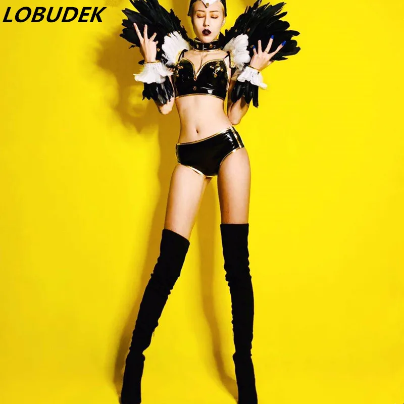 

Костюм для бара, ночного клуба, диджея, танцевальный костюм, женский костюм для вечеринки, шоу, Rave, фестиваль, танцевальная команда, сексуаль...