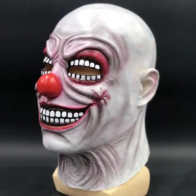 Маска клоуна для Хэллоуина латексная страшная маска на Хеллоуин злая резиновая