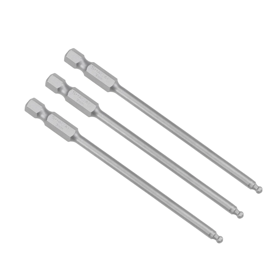 

Uxcell 3 шт. H3 (3 мм) Шариковые наконечники отвертки S2 стальные магнитные 3,9 дюйма длинное сверло из стали с 1/4 дюймовым шестигранным хвостовиком ...