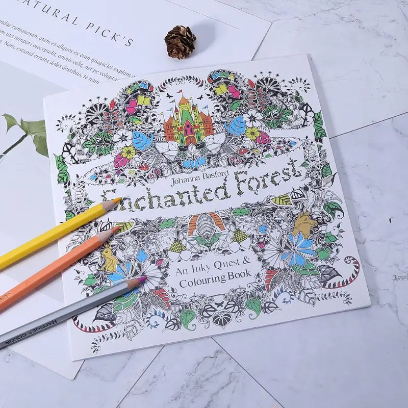 Новая книга раскраска Johanna Basford для охоты за сокровищами|books for adults|coloring books adultscoloring