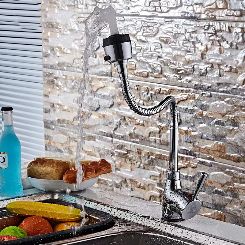 Смеситель для раковины в ванную комнату вращающийся на 360 градусов смеситель