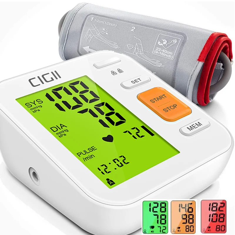 

Automatic Digital Wrist Sphygmomanometer Upper Arm Blood Pressure Monitor Heart rate Tonometer Bp Monitors