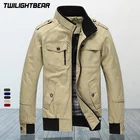 Брендовая Новая мужская куртка, пальто большого размера, мужское хлопковое пальто, однотонное пальто с воротником-стойкой, повседневные куртки, Мужская одежда, верхняя одежда MF159