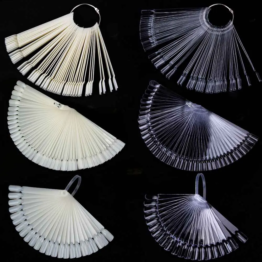 Веер для накладных ногтей прозрачный 1 набор | Красота и здоровье