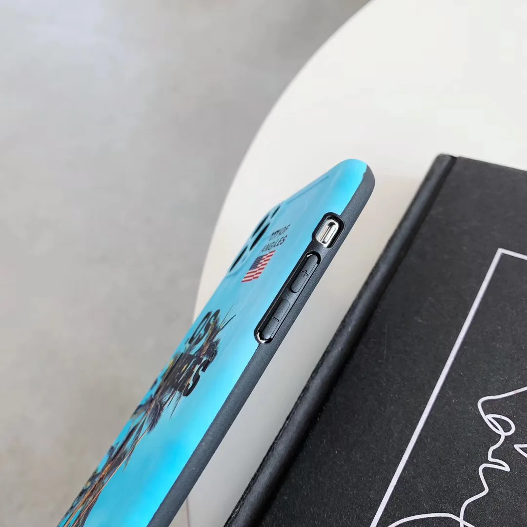 

Luxury New York Los Angeles travel label City scenery case for iPhone 11 Pro X XS 12 MAX XR 7 8 plus USA Hawaii silicone cover