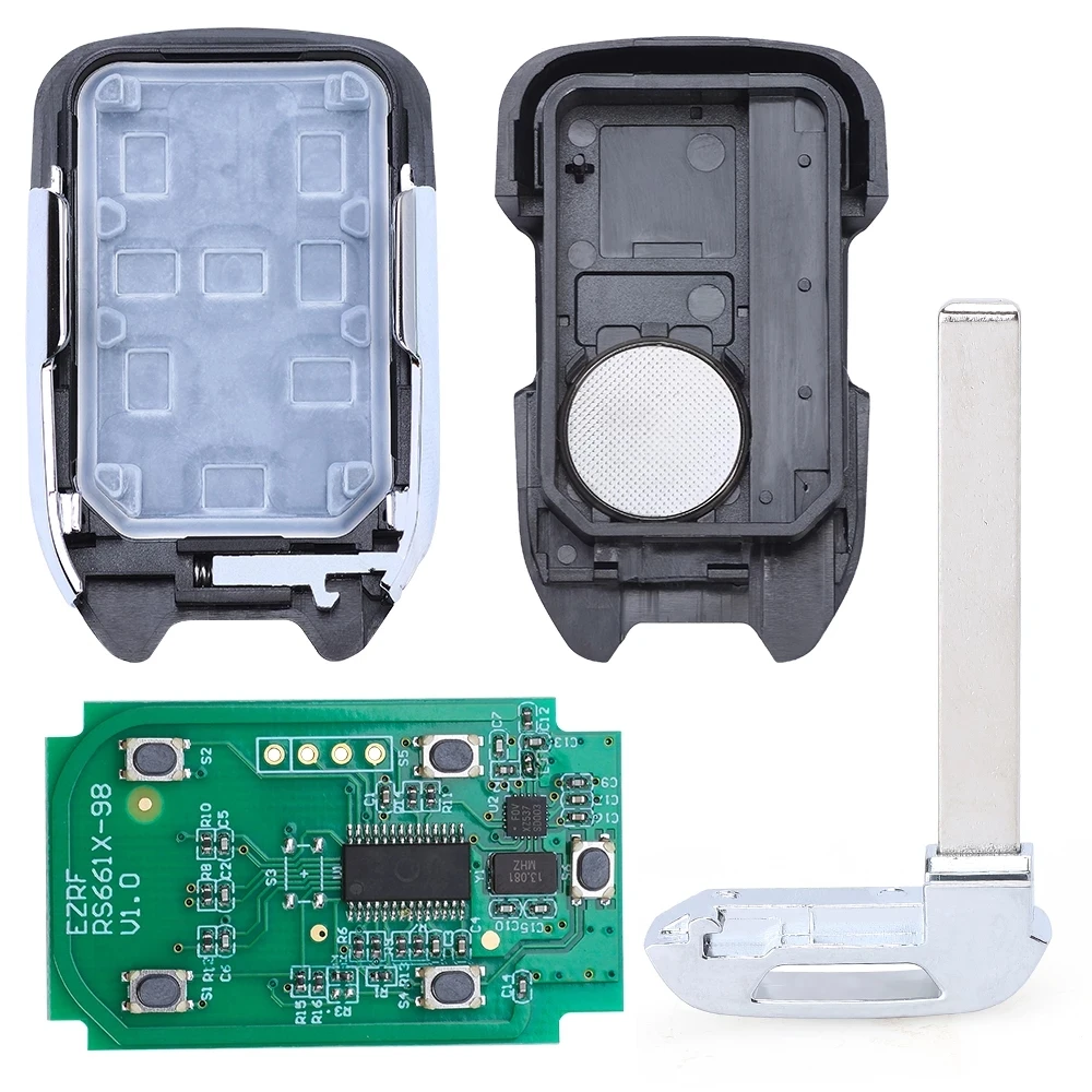 433MHz FCC HYQ1EA For GMC Sierra 1500 2500 3500 2019 2020 Chevrolet Silverado Keyless Remote Key 13508398 13529632 Fob 5 Buttons - купить по