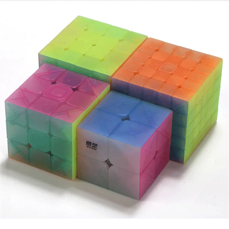 Qiyi магический куб пазл 2x2 3x3 4x4 5x5 необычная форма Пирамида скошенный