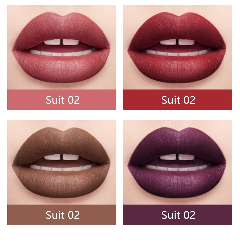 Pudaier 6 colors Nude Matte Lipstick Set Labiales Larga Duracion Brand Makeup Gifts for Women Private Label Cosmetic Hot Sale |