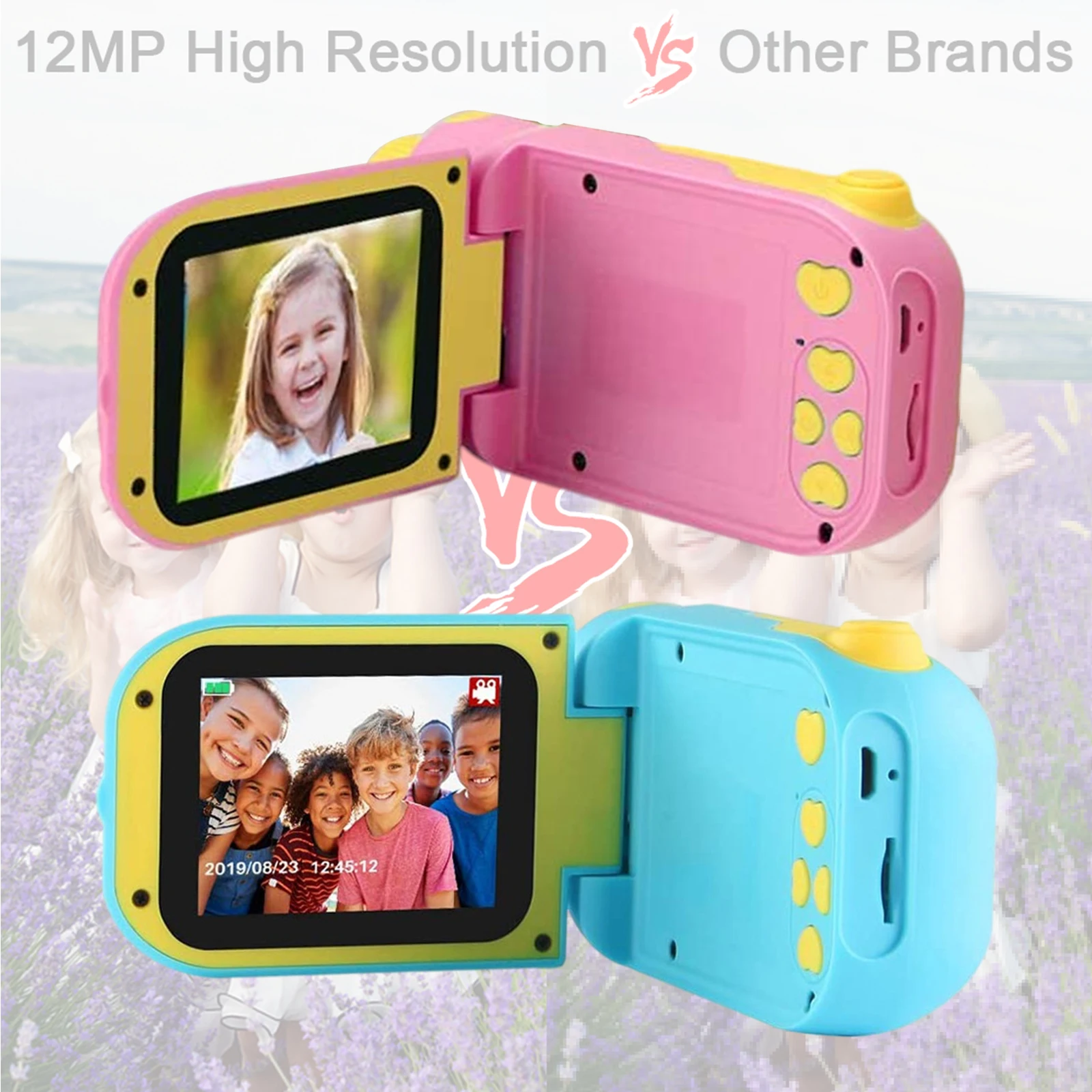

Kids Camera Toy Gift Rechargeable Children FHD Digital Camera Camcorder for Kids Boys Toddler Holiday Support 32GB SD Card