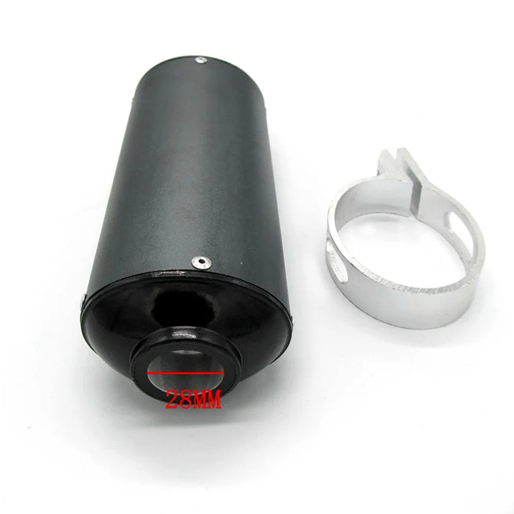 Dirt Bike Exhaust Muffler 28mm Alloy With Clamp For 125cc 140cc 150cc PIT Trail | Автомобили и мотоциклы
