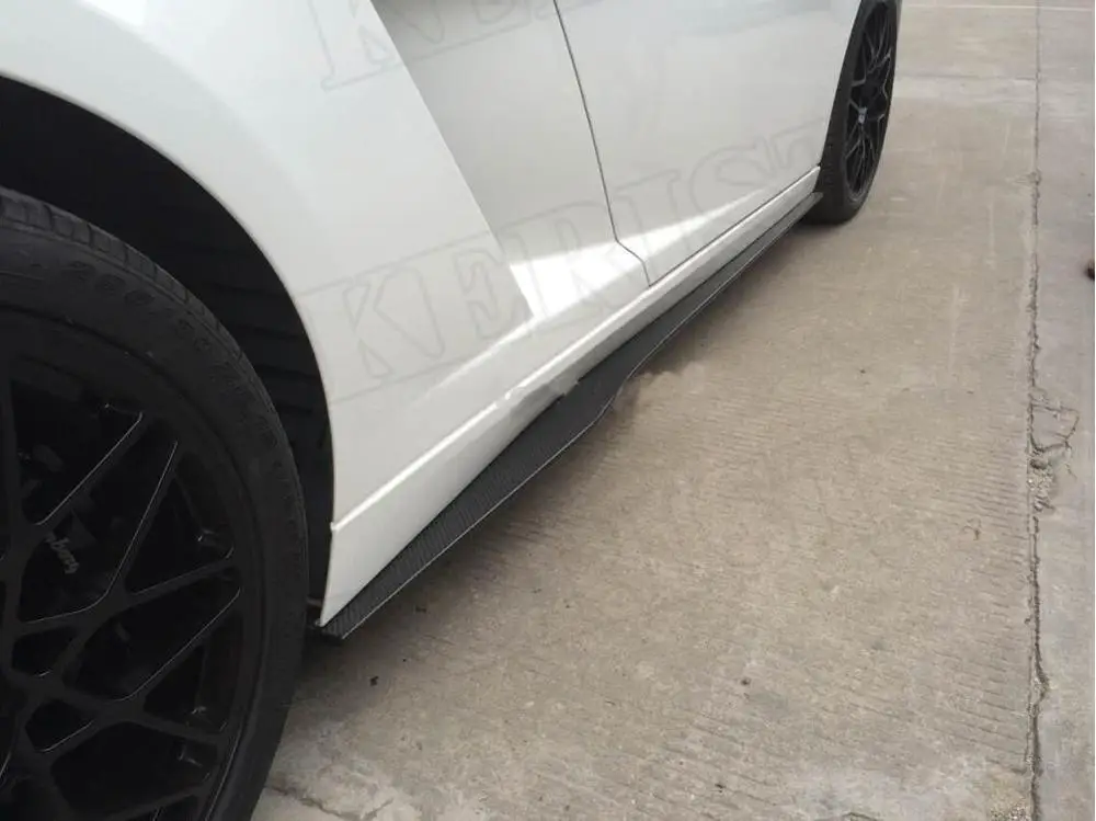 Для Lamborghini Gallardo LP550 LP560 LP570 Superleggera стиль углеродное волокно сбоку юбка нижняя часть
