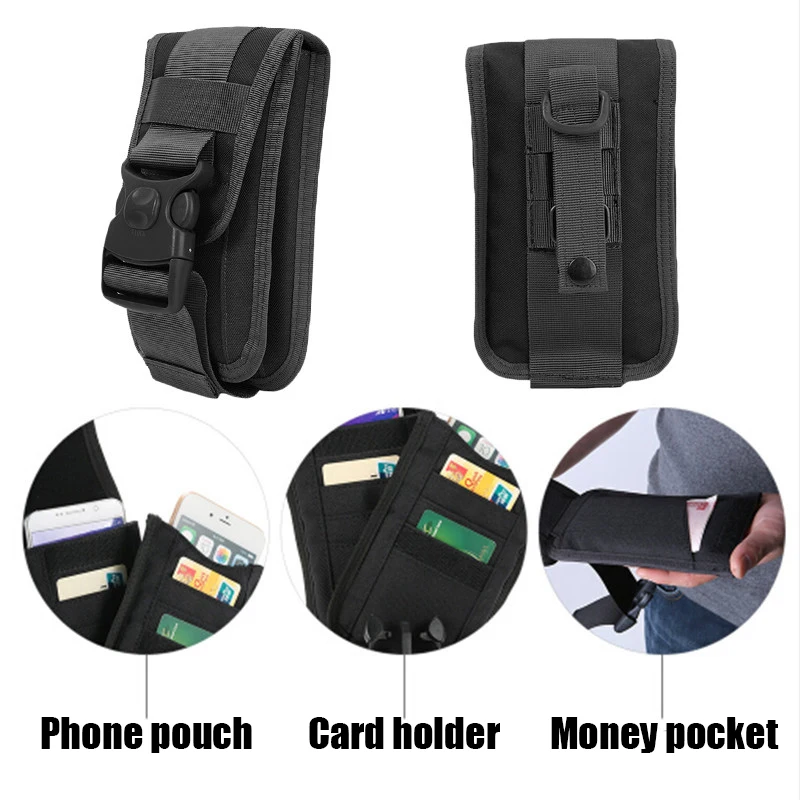 Компактный нейлон Молл мешочек маленький EDC утилита гаджет Телефон чехол для iPhone