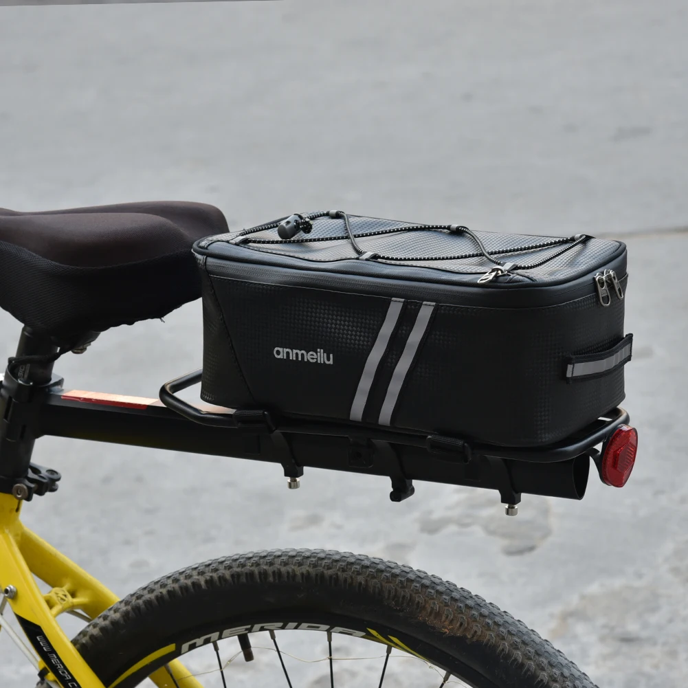 

Multifunctional Bicycle Rear Seat Bag Waterproof Cycling Bike Rack Trunk Cargo Bag Pannier 8L Large Capacity Handbag Wholesale
