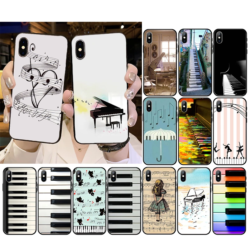 

Love music note piano Phone Case For iPhone 12mini 12 11 ProMax XS MAX XR SE2 8 7 6 6S Plus X 5 5S SE