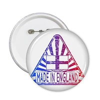 made in england uk england landmark flag mark illustration pattern round pin badge button 5pcs