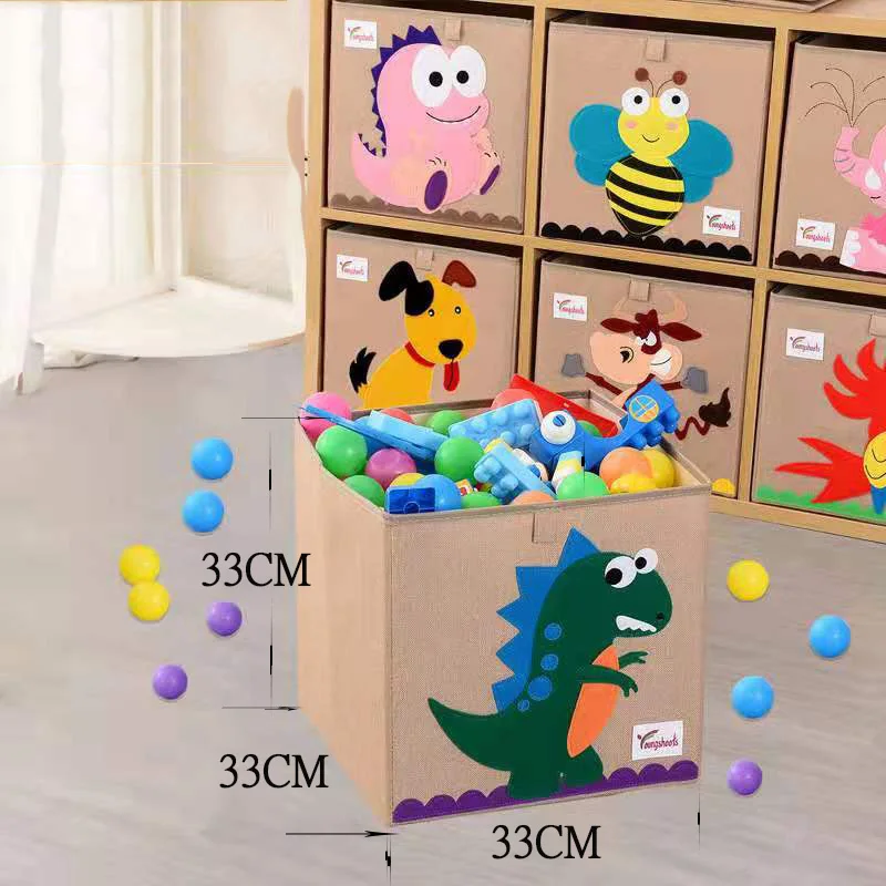 Новый мультфильм дети игрушки ящики для хранения складной ящик ведро Корзина