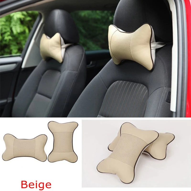 

Автокресло, подушка с защитой для шеи, из искусственной кожи, дышащая сетка, удобное и дышащее, снимает усталость от вождения