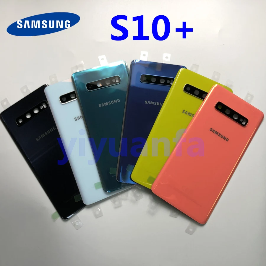 Задняя крышка для аккумулятора Samsung Galaxy S10 Plus G975 G975F G975U задняя из стекла