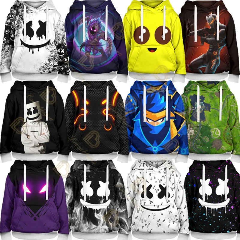

Children Pullover Hoodies Raven Midas Cosplay Clothes Long Sleeve Sweatshirts Royale Game Battle Boy Streetwear Hoody Coat
