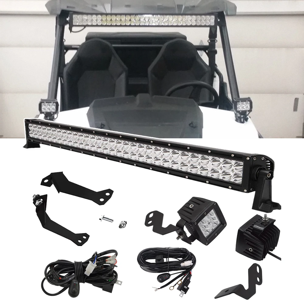 Для Polaris RZR 1000 900 XP a-столб светодиодный комплект для крепления и верхняя крыша 3" прямой светодиодный комплект для крепления осветительной панели с монтажным комплектом