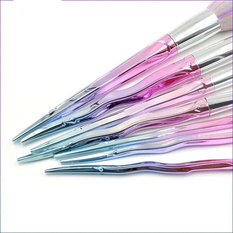 Набор кистей для макияжа в виде меча кисточки тона пудры румян теней век губ глаз