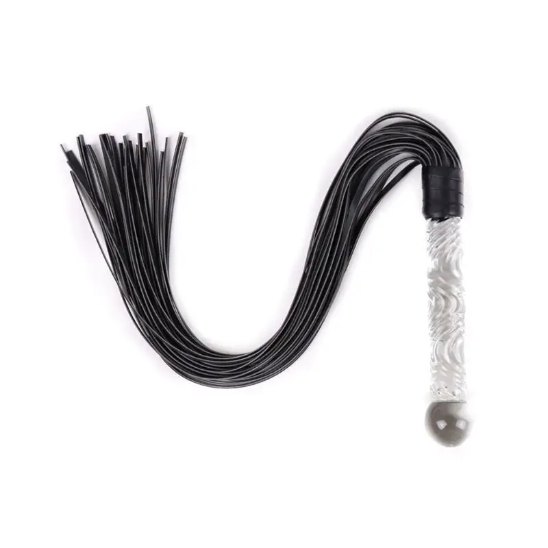 Кристальный фаллоимитатор Настоящий Кожаный Флоггер стеклянный пенис кнут секс