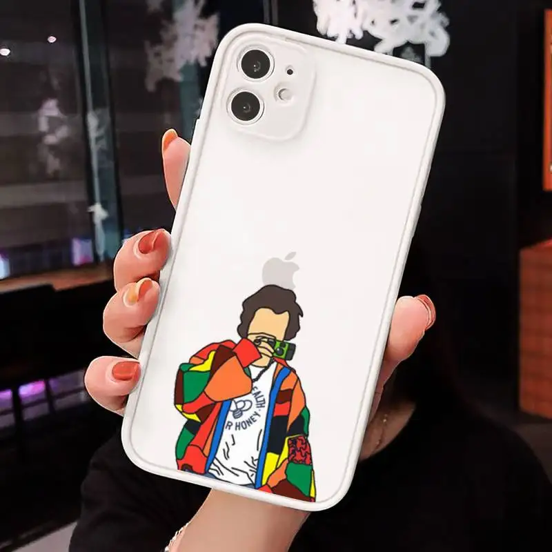 

Harry Styles Treat People With Kindness Phone Cases Matte For iPhone 12 Mini 11 Pro XR XS Max 7 8 Plus X Hard PC Back Cover