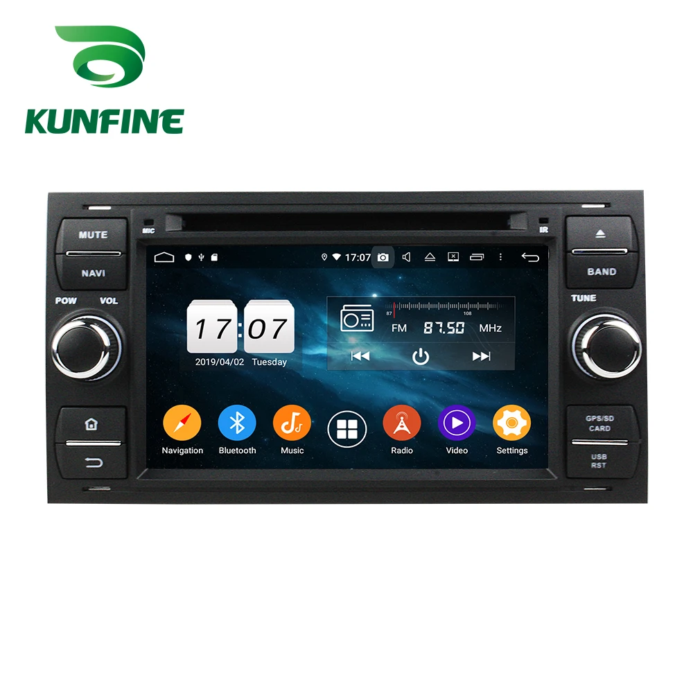 Android 9.0 Octa Core 4GB RAM 64GB ROM Car DVD GPS Multimedia Player Stereo for Ford Focus Mondeo S-MAX C-MAX Galaxy Raido | Автомобили и