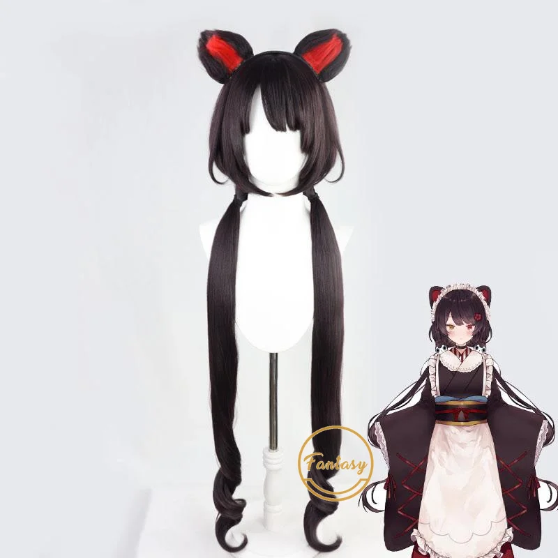 Inui Токо Vtuber Youtuber Hololive Косплэй парик Синтетический термостойкий длинные оплетка