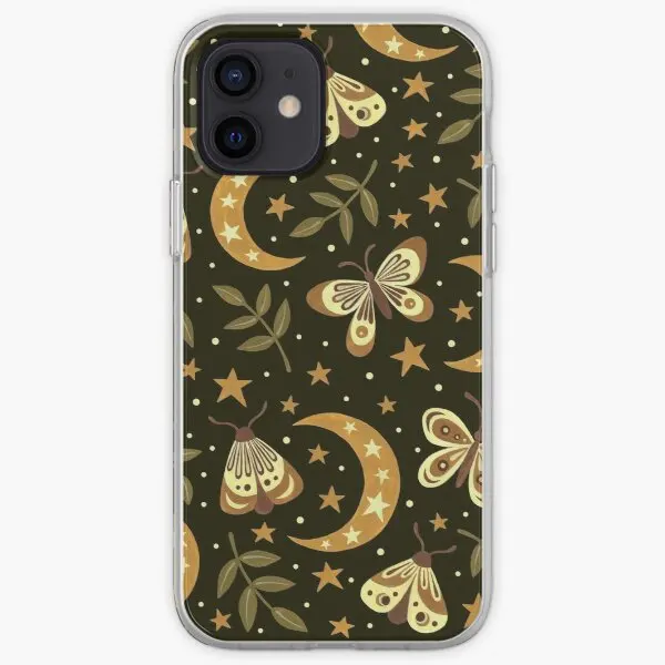 

Moons And Moths Phone Case for iPhone X XS XR Max 5 5S SE 11 12 13 Pro Max Mini 6 6S 7 8 Plus Photos TPU Pattern Silicon Dog