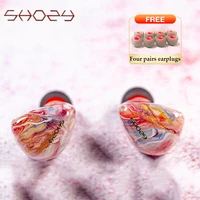 shozy rouge 1dd2ba triple hybrid driver in ear hook monitors wired earphones detachable 0 78mm 3 5mm 2pin cable for audiophile