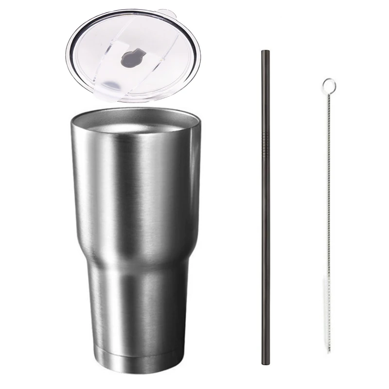 set A 30oz Stainless Steel Thermo Bottle Vacuum Insulated Cup for Tea Coffee Outdoors Travel Car Sport Keep Swig Water Mug With Straw - Цвет: set A