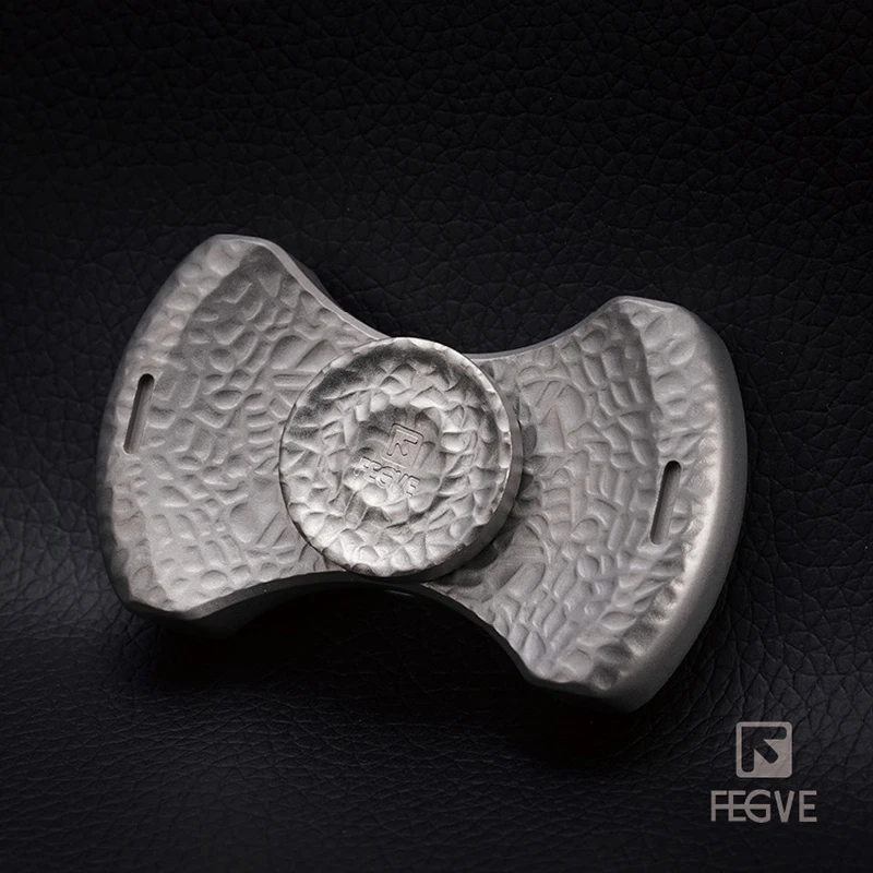 FEGVE титановый сплав обжаренный синий светящийся Спиннер с рисунком