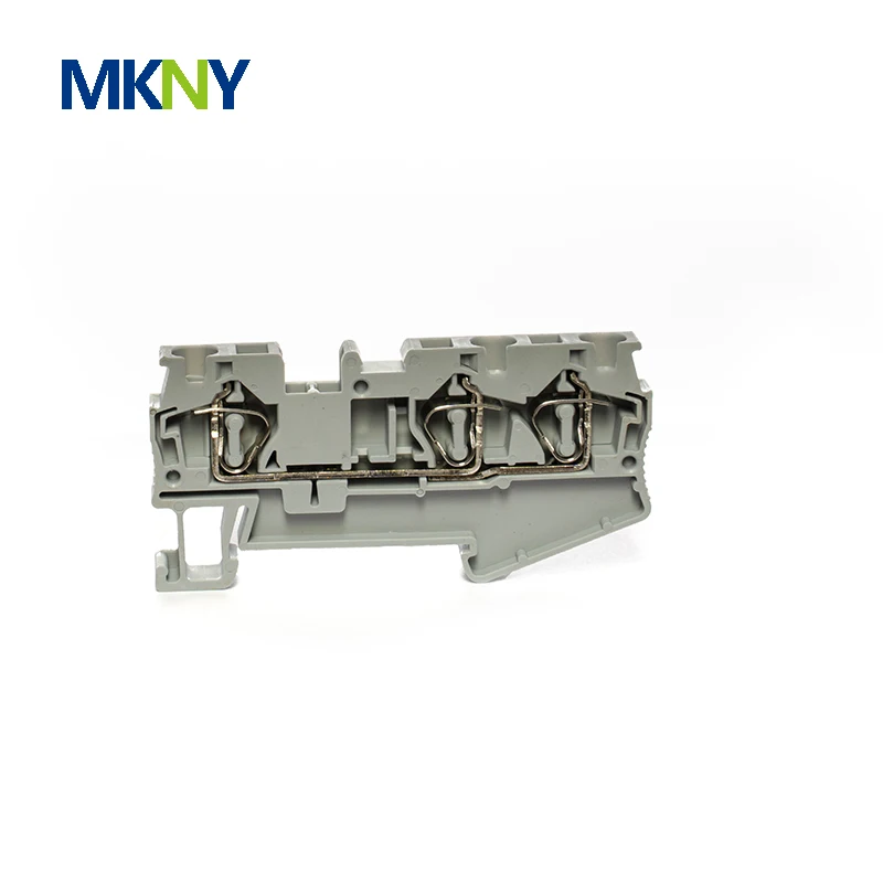 

Клеммные колодки для din-рейки 100 шт. ST-4-TWIN разъемы электропроводки возвращенная тяг Тип три проводников клеммные колодки