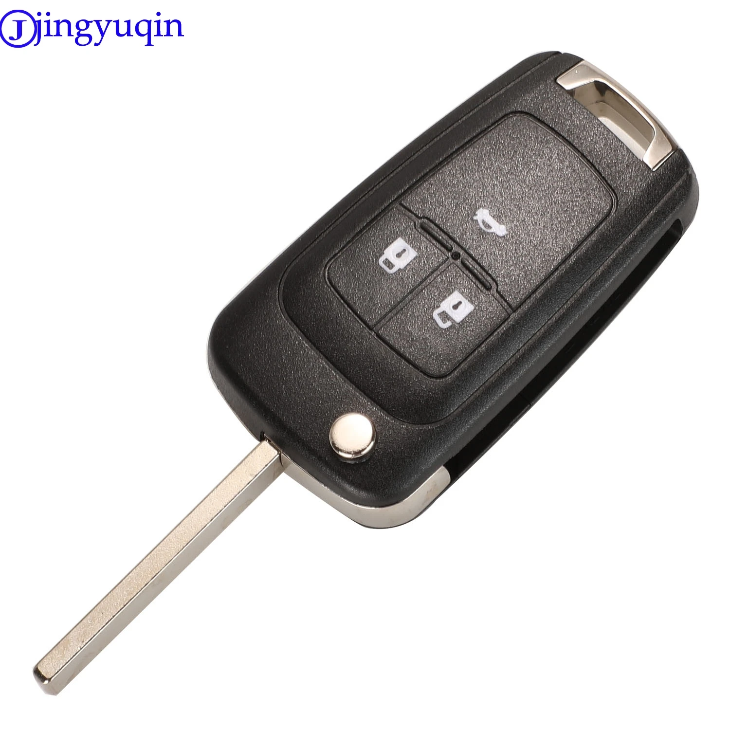 

jingyuqin 3B Folding Remote Car Key Shell For Chevrolet Cruze Epica Lova Camaro Impala 2 3 4 5 Button HU100 Blade Case Cover