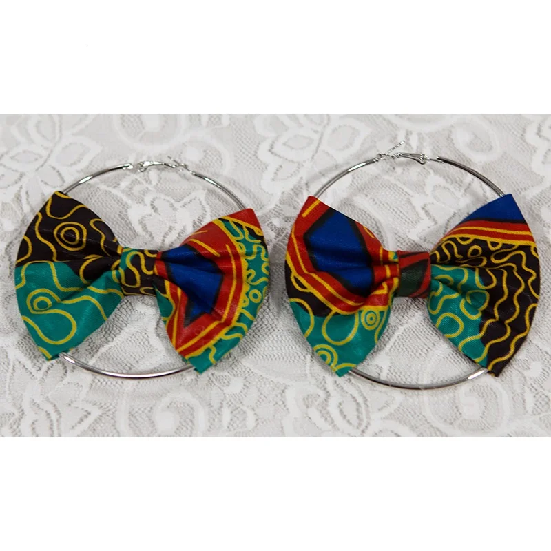 

Ankara Fabric Earrings Factory Wholesale March Headwrap and Clothing African Ankara Fabric Decorations WYA078