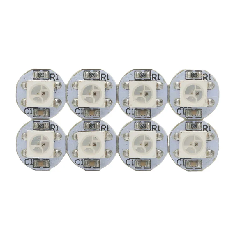 Светодиодный экран WS2812B RGB 5050 10 ~ 100 1000 шт. адресуемые чипы пикселей матрица на