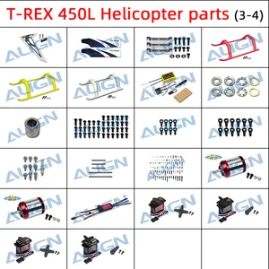 Align T-rex 450L parts Tail Blade Landing Skid MiniGRS Flybarless System Motor ESC Servo For 450 450L RC Helicopter