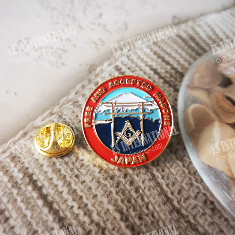 Оптовая продажа масонский значок булавки на лацканы масон вольный каменщик BLM66